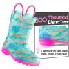 imageK KomForme Toddler Light Up Rain Boots for Girls Boys Waterproof Rain Boots with Handles OutdoorsGarden Flower