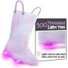 imageK KomForme Toddler Light Up Rain Boots for Girls Boys Waterproof Rain Boots with Handles OutdoorsStarry Sky Gradient