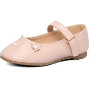imageK KomForme Girls Ballet Flats NonSlip Soft Mary Jane Walking Party Dress Shoes for ToddlerLittle KidBig KidNude Cat