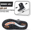 imageK KomForme Boys Girls Snow Boots Waterproof Winter Outdoor BootsToddlerLittle KidBig KidBlack