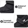 imageK KomForme Boys Girls Snow Boots Waterproof Winter Outdoor BootsToddlerLittle KidBig KidBlack
