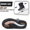 imageK KomForme Boys Girls Snow Boots Waterproof Winter Outdoor BootsToddlerLittle KidBig KidBlackn