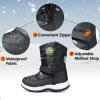 imageK KomForme Boys Girls Snow Boots Waterproof Winter Outdoor BootsToddlerLittle KidBig KidDinosaur
