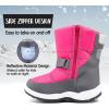 imageK KomForme Boys Girls Snow Boots Waterproof Winter Outdoor BootsToddlerLittle KidBig KidPink