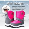 imageK KomForme Boys Girls Snow Boots Waterproof Winter Outdoor BootsToddlerLittle KidBig KidPink