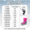 imageK KomForme Boys Girls Snow Boots Waterproof Winter Outdoor BootsToddlerLittle KidBig KidPink