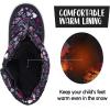 imageK KomForme Boys Girls Snow Boots Waterproof Winter Outdoor BootsToddlerLittle KidBig KidPink Heart
