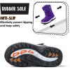 imageK KomForme Boys Girls Snow Boots Waterproof Winter Outdoor BootsToddlerLittle KidBig KidPurple Star