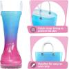 imageK KomForme Girls Boys Rain Boots Waterproof with Easy on Handles for ToddlerLittle KidBig KidBluepink