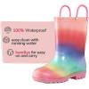 imageK KomForme Girls Boys Rain Boots Waterproof with Easy on Handles for ToddlerLittle KidBig KidColorful