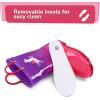 imageK KomForme Girls Boys Rain Boots Waterproof with Easy on Handles for ToddlerLittle KidBig KidPink Purple Unicorn
