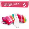 imageK KomForme Girls Boys Rain Boots Waterproof with Easy on Handles for ToddlerLittle KidBig KidRainbow