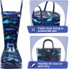imageK KomForme Girls Boys Rain Boots Waterproof with Easy on Handles for ToddlerLittle KidBig KidShark