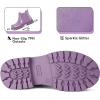 imageK KomForme Girls Glitter Ankle Boots Side Zipper Chelsea Booties Lug Sole ToddlerLittle KidsBig KidsLight Purple