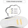 imageK KomForme Kids Sneakers for Boys and Girls Toddler Canvas High Top Walking Causal Shoes with ZipperBlack