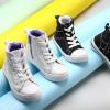 imageK KomForme Kids Sneakers for Boys and Girls Toddler Canvas High Top Walking Causal Shoes with ZipperColor Gradient