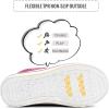 imageK KomForme Kids Sneakers for Boys and Girls Toddler Canvas High Top Walking Causal Shoes with ZipperPink