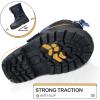 imageK KomForme Snow Boots for Boys ampamp Girls Warm Waterproof Slip Resistant Winter Shoes ToddlerLittle KidBig KidBlackblue