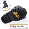 imageK KomForme Snow Boots for Boys ampamp Girls Warm Waterproof Slip Resistant Winter Shoes ToddlerLittle KidBig KidGrayk