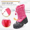 imageK KomForme Snow Boots for Boys ampamp Girls Warm Waterproof Slip Resistant Winter Shoes ToddlerLittle KidBig KidPinksnow