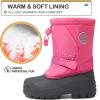 imageK KomForme Snow Boots for Boys ampamp Girls Warm Waterproof Slip Resistant Winter Shoes ToddlerLittle KidBig KidPinksnow