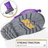 imageK KomForme Snow Boots for Boys ampamp Girls Warm Waterproof Slip Resistant Winter Shoes ToddlerLittle KidBig KidPurple