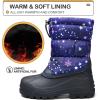 imageK KomForme Snow Boots for Boys ampamp Girls Warm Waterproof Slip Resistant Winter Shoes ToddlerLittle KidBig KidPurplestar