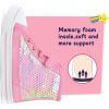 imageK KomForme Toddler Sneakers Girls Canvas High Top Walking Shoes with Hook and LoopsPink Sequins