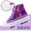 imageK KomForme Toddler Sneakers Girls Canvas High Top Walking Shoes with Hook and LoopsPurple Sequin