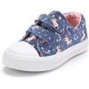 imageK KomForme Toddler Boys ampamp Girls Shoes Kids Canvas Sneakers with Cartoon Dual Hook and Loops Size 7 Toddler Unicorn