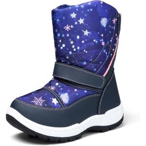 imageK KomForme Boys Girls Snow Boots Waterproof Winter Outdoor BootsToddlerLittle KidBig KidStar