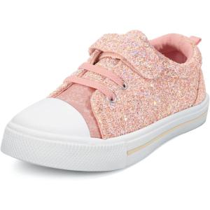 imageK KomForme Toddler Shoes Boys Girls Canvas Sneakers Size 413Glitter Pink