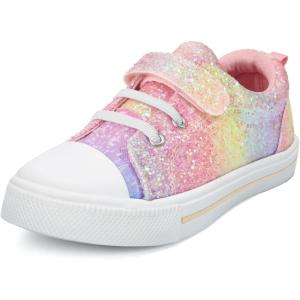 imageK KomForme Toddler Shoes Boys Girls Canvas Sneakers Size 413Gradient Glitter