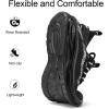 imageRUNSIDE Boys Girls Sneakers Lace up Kids Tennis Shoes for WalkingRunning Lightweight Breathable Gym Shoes Outdoor Little KidBig KidBlack
