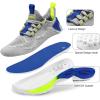 imageRUNSIDE Boys Girls Sneakers Lace up Kids Tennis Shoes for WalkingRunning Lightweight Breathable Gym Shoes Outdoor Little KidBig KidGrey