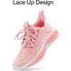 imageRUNSIDE Boys Girls Sneakers Lace up Kids Tennis Shoes for WalkingRunning Lightweight Breathable Gym Shoes Outdoor Little KidBig KidPink