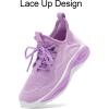 imageRUNSIDE Boys Girls Sneakers Lace up Kids Tennis Shoes for WalkingRunning Lightweight Breathable Gym Shoes Outdoor Little KidBig KidPurple