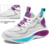 imageRUNSIDE Boys Girls Sneakers Lace up Kids Tennis Shoes for WalkingRunning Lightweight Breathable Gym Shoes Outdoor Little KidBig KidWhiteColorful