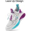 imageRUNSIDE Boys Girls Sneakers Lace up Kids Tennis Shoes for WalkingRunning Lightweight Breathable Gym Shoes Outdoor Little KidBig KidWhiteColorful