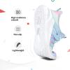 imageRUNSIDE Girls Tennis Shoes Lightweight Sports Kids Sneakers Laceup for RunningWalking ToddlerLittle KidBig KidGradient Blue