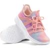 imageRUNSIDE Girls Tennis Shoes Lightweight Sports Kids Sneakers Laceup for RunningWalking ToddlerLittle KidBig KidGradient Pink