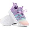 imageRUNSIDE Girls Tennis Shoes Lightweight Sports Kids Sneakers Laceup for RunningWalking ToddlerLittle KidBig KidPink Purple