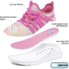 imageRUNSIDE Girls Tennis Shoes Lightweight Sports Kids Sneakers Laceup for RunningWalking ToddlerLittle KidBig KidRose