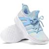 imageRUNSIDE Girls Tennis Shoes Lightweight Sports Kids Sneakers Laceup for RunningWalking ToddlerLittle KidBig KidSparkly Blue