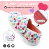 imageK KomForme Toddler Girls Sneakers Slip On Moccasins Casual Shoes for ToddlerLittle KidBig KidWhite Heart