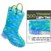 imageK KomForme Kids Rain Boots Waterproof Light up Boots with Easyon HandlesDeep Sea Shark