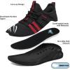 imageRUNSIDE Boys Girls Tennis Shoes Kids Lightweight Breathable Sneakers Laceup Running Athletic Shoes for ToddlerLittle KidBig KidBlackRed