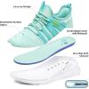 imageRUNSIDE Boys Girls Tennis Shoes Kids Lightweight Breathable Sneakers Laceup Running Athletic Shoes for ToddlerLittle KidBig KidLight Grass Green