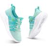 imageRUNSIDE Boys Girls Tennis Shoes Kids Lightweight Breathable Sneakers Laceup Running Athletic Shoes for ToddlerLittle KidBig KidLight Grass Green