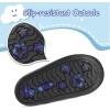 imageK KomForme Toddler Rain Boots Baby Easyon Rain Shoes Lightweight Waterproof for Boys and GirlsBlue Dinosaur